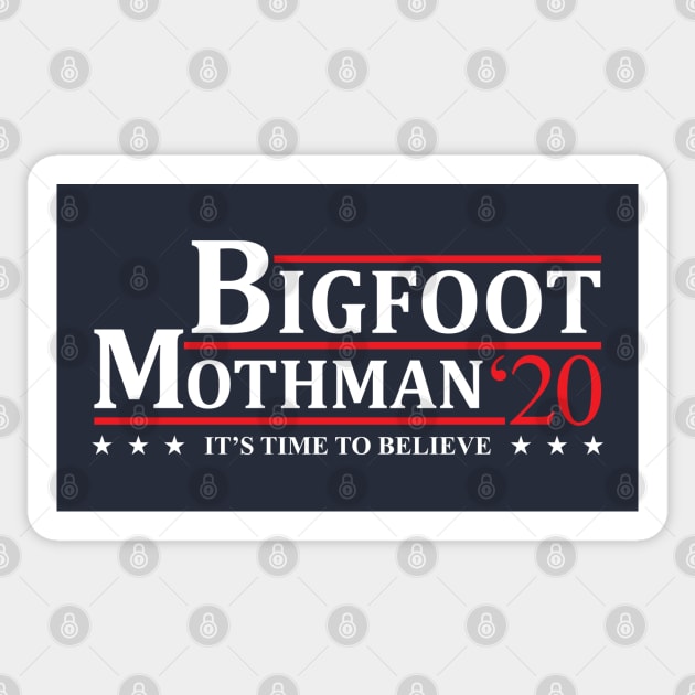 Bigfoot Mothman 2020 Election Campaign Sticker by Wasabi Snake